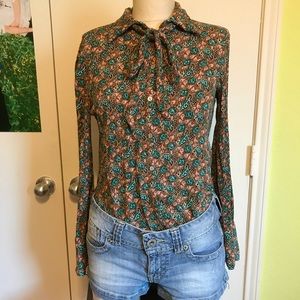 ZARA Formal Floral Long  Sleeve
